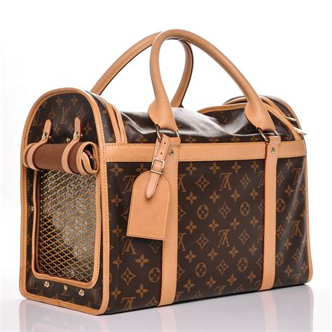 louis vuitton inspired dog carrier|Louis Vuitton dog collar large.